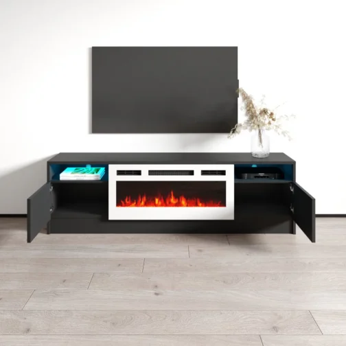 Duke 01 WH-EF Fireplace TV Stand - Image 3