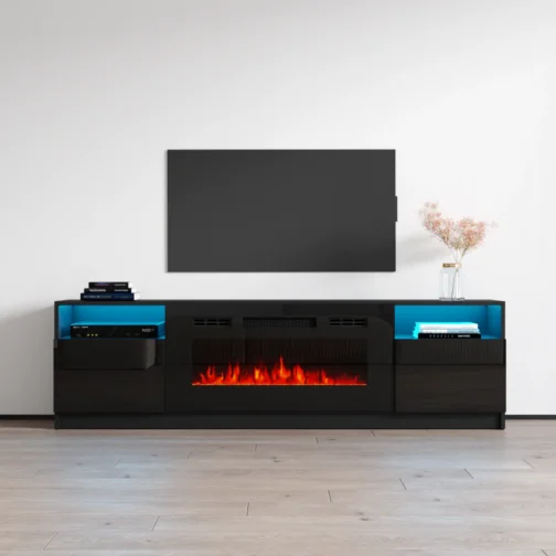 York 02 Fireplace TV Stand - Image 3