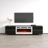 Bono 01 WH-EF Fireplace TV Stand