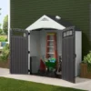 Suncast Modernist® 8 ft. x 7 ft. Dual Barn Door Storage Shed - Image 3