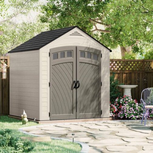 Suncast Vista® 7 ft. x 7 ft. Storage Shed - Image 2