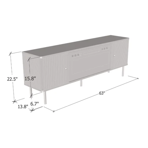 Camelia WH-EF Fireplace TV Stand - Image 6