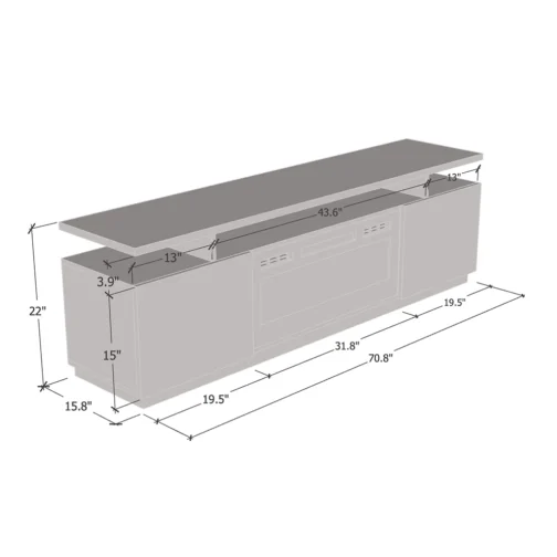 Eva-KWH Fireplace TV Stand - Image 7