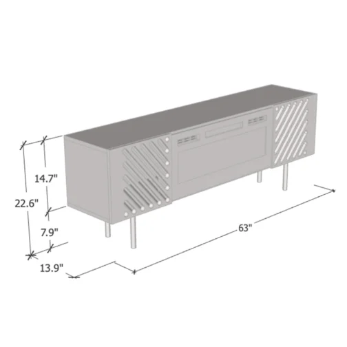 Laser BL-EF Fireplace TV Stand - Image 3