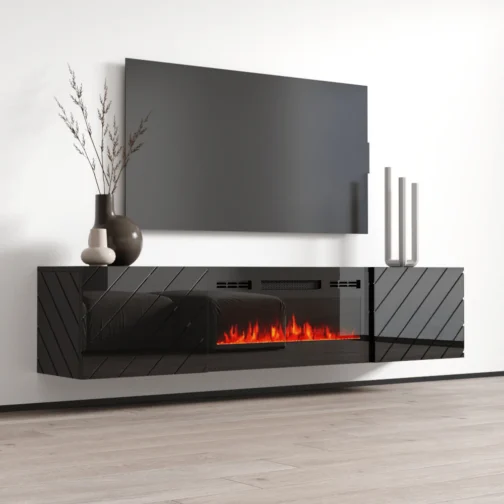 Luxe BL-EF Floating Fireplace TV Stand - Image 4