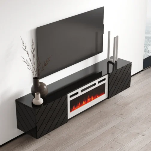 Luxe WH-EF Floating Fireplace TV Stand - Image 4