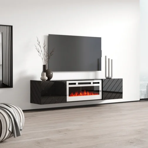 Luxe WH-EF Floating Fireplace TV Stand - Image 5