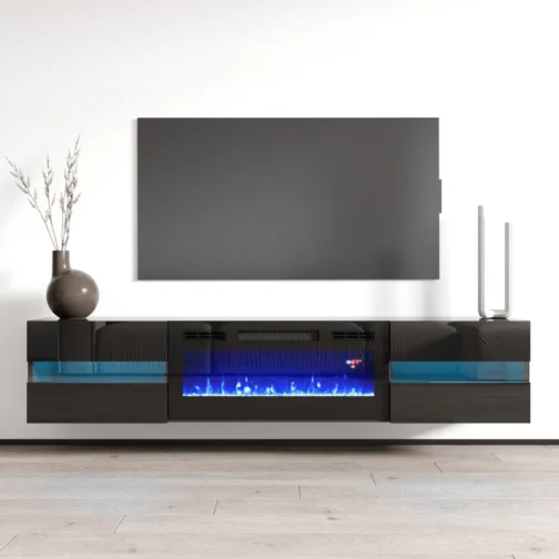 Metro BL-EF Floating Fireplace TV Stand - Image 5