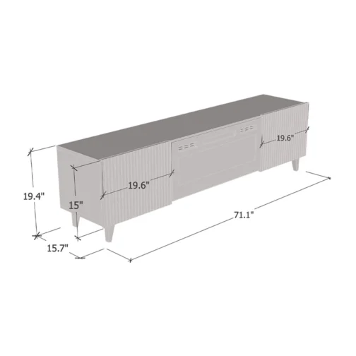 Pafos WH-EF Fireplace TV Stand - Image 6