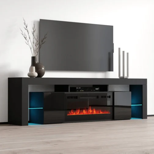 Soleo BL-EF Fireplace TV Stand - Image 3