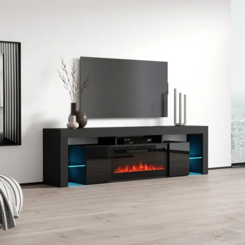 Soleo BL-EF Fireplace TV Stand - Image 4