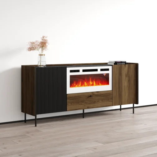 Brandy 180 WH-EF Fireplace Sideboard - Image 3