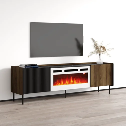 Brandy 180 WH-EF Fireplace TV Stand - Image 3