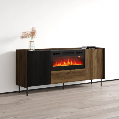 Brandy 180 BL-EF Fireplace Sideboard - Image 3