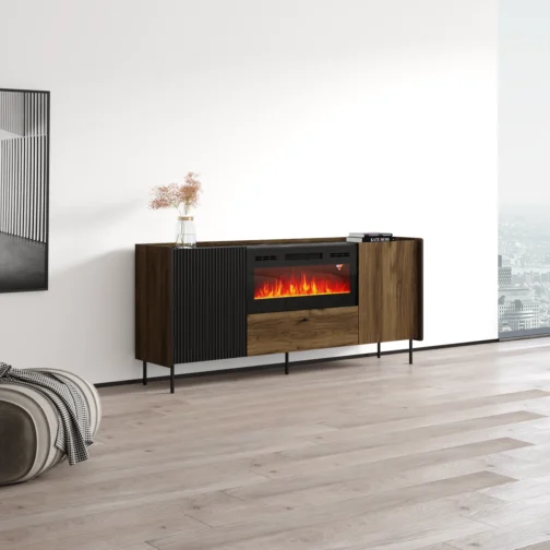 Brandy 180 BL-EF Fireplace Sideboard - Image 4