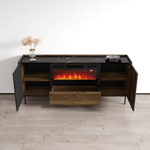 Brandy 180 BL-EF Fireplace Sideboard - Image 5