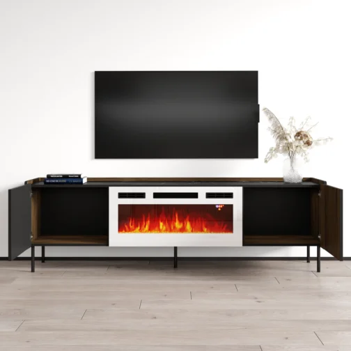 Brandy 180 WH-EF Fireplace TV Stand - Image 5