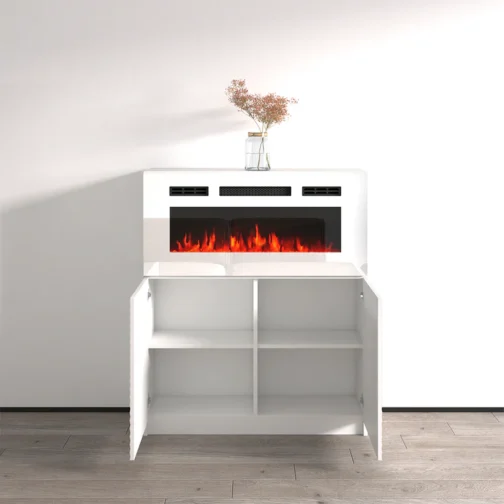 Carla 01 WH-EF Fireplace Sideboard - Image 6
